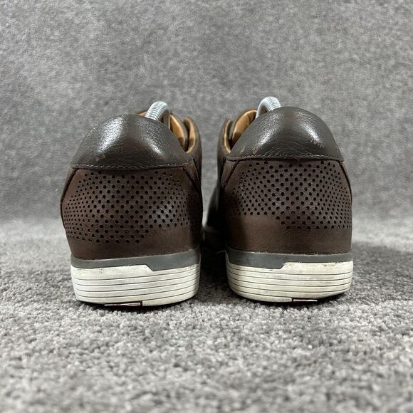 Kizik New York Mens Size 10 Brown Leather Comfort Slip On Low Shoes Used main image 8